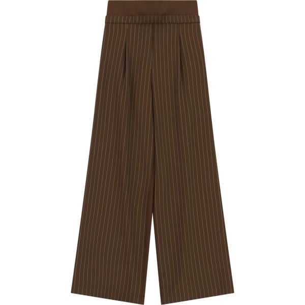 pantaloni a palazzo Imperial marrone a righe