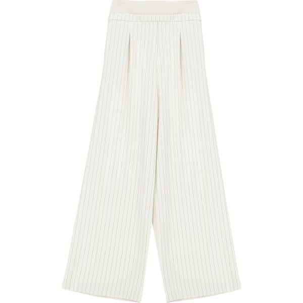 pantaloni a palazzo Imperial bianco a righe