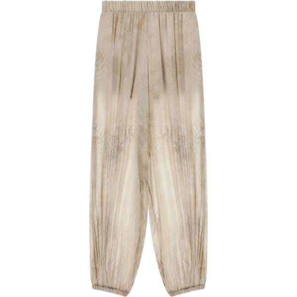 pantaloni Imperial marrone con stampe