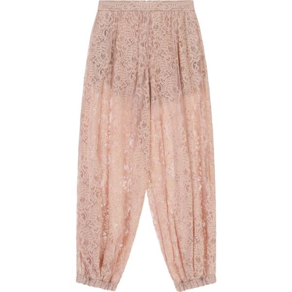 pantaloni Imperial marrone a fiori
