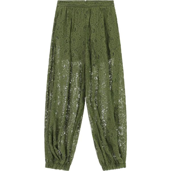 pantaloni a palazzo Imperial verde a fiori