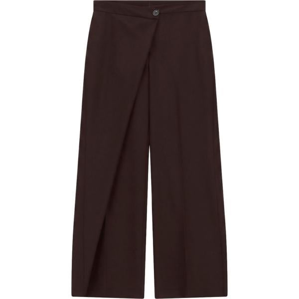 Pantaloni a palazzo da donna in nero pece a vita alta Imperial