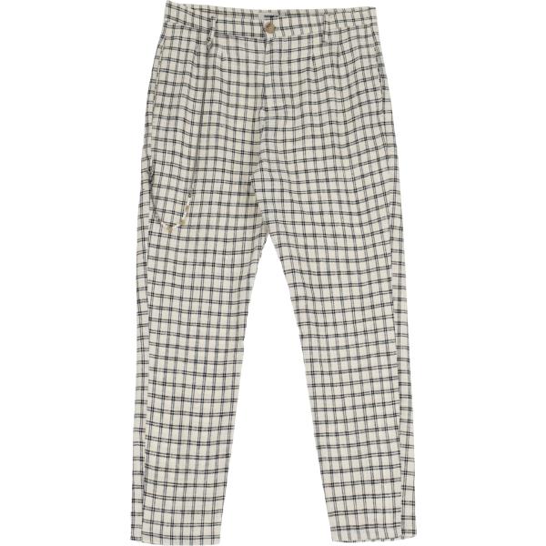 pantaloni Imperial bianco a quadri