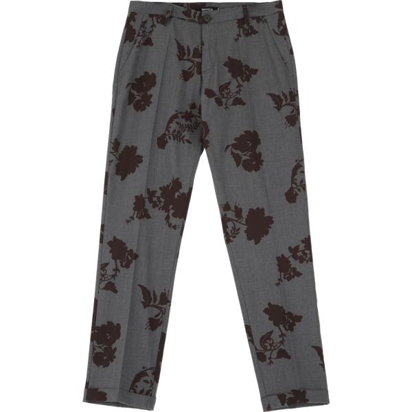 pantaloni Imperial grigio a fiori