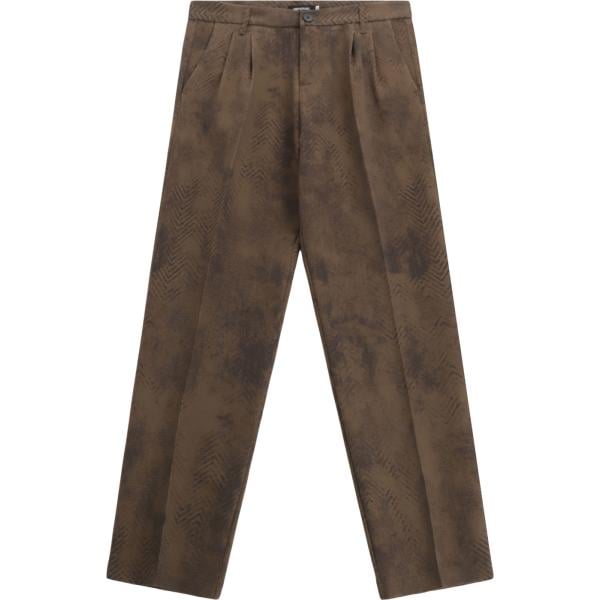 pantaloni Imperial marrone con stampe