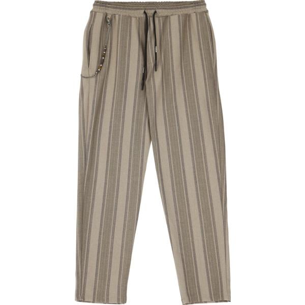 pantaloni Imperial verde a righe