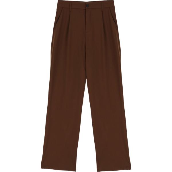 pantaloni Imperial marrone tinta unita