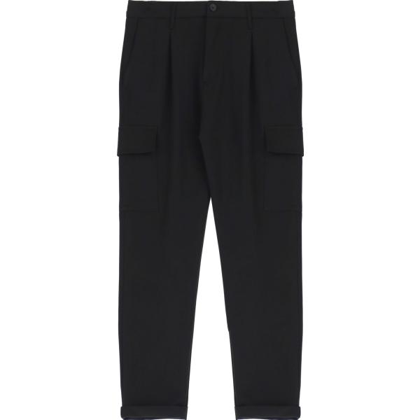 pantaloni capri Imperial nero tinta unita