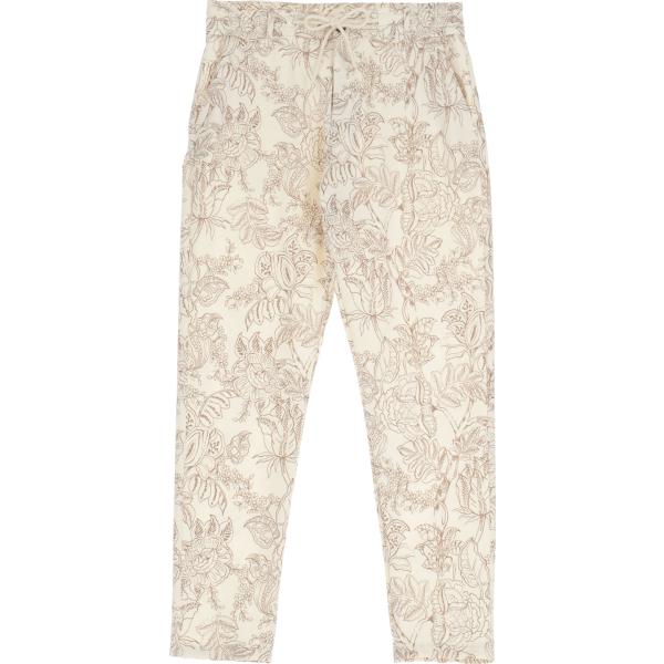 pantaloni Imperial bianco a fiori