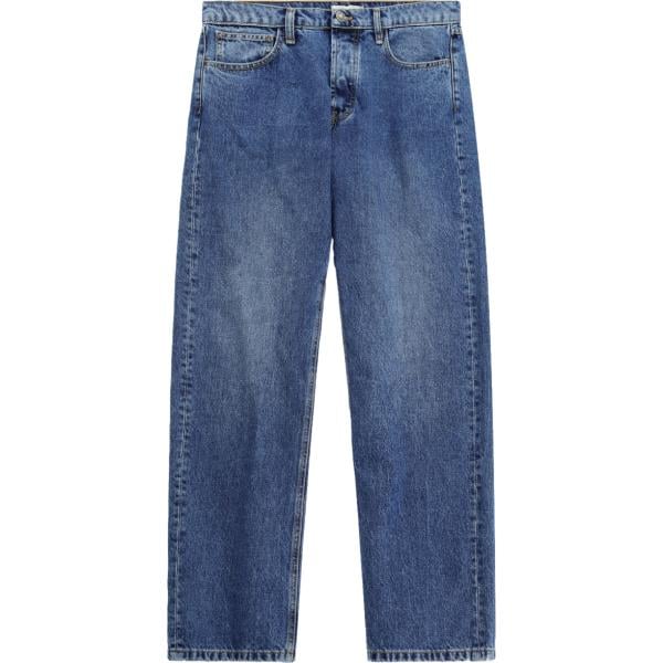 Jeans da uomo in blu scuro cinque tasche con zip in denim Imperial