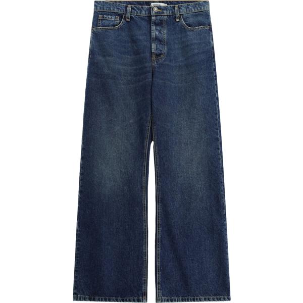Jeans da uomo in blu scuro cinque tasche con zip in denim Imperial