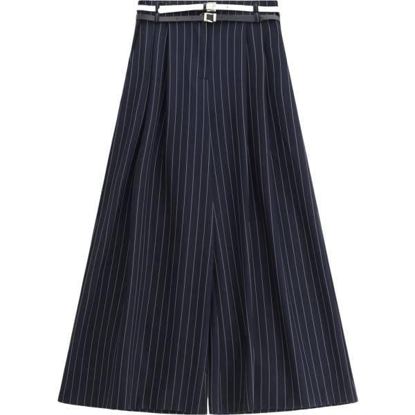 pantaloni a palazzo Imperial blu a righe