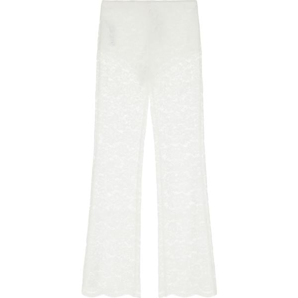 pantaloni Imperial bianco a fiori