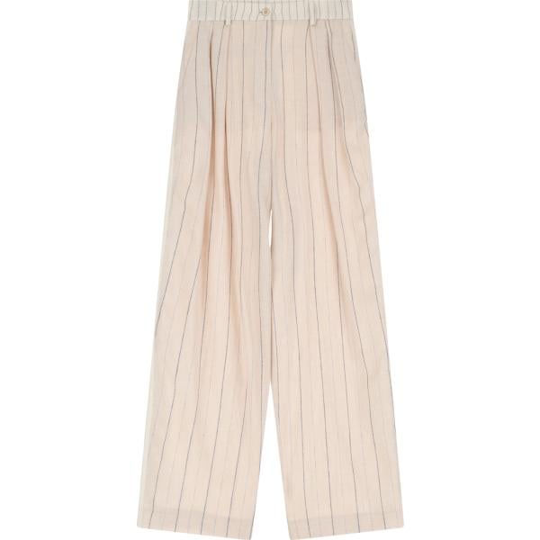 pantaloni a palazzo Imperial marrone a righe