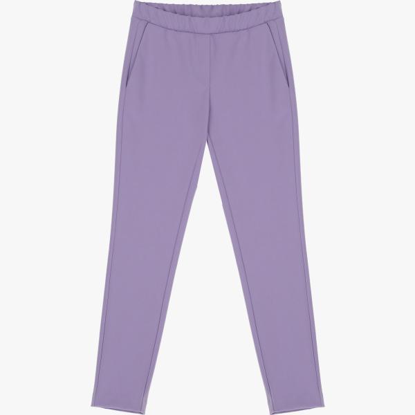pantaloni capri Imperial viola tinta unita
