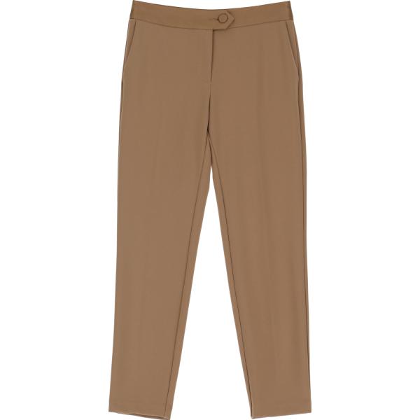 pantaloni Imperial marrone tinta unita