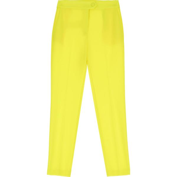 pantaloni Imperial giallo tinta unita