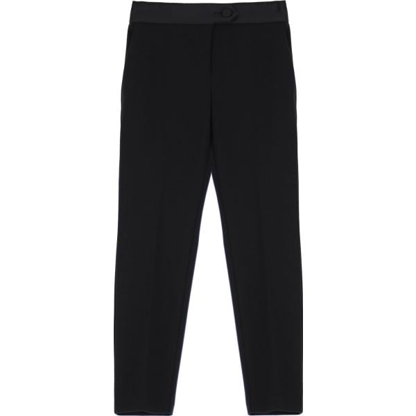 pantaloni Imperial nero tinta unita