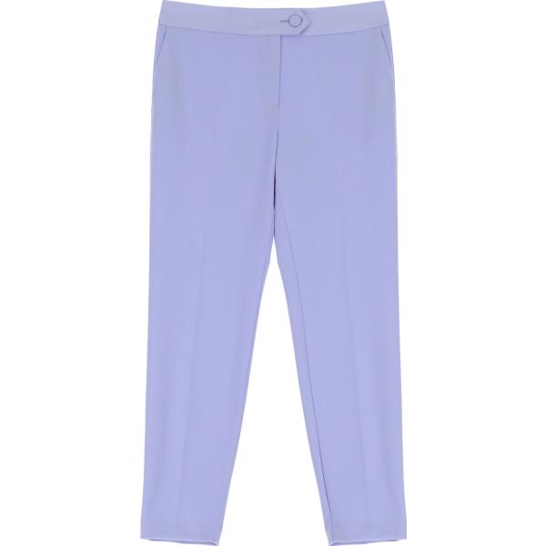 pantaloni Imperial viola tinta unita