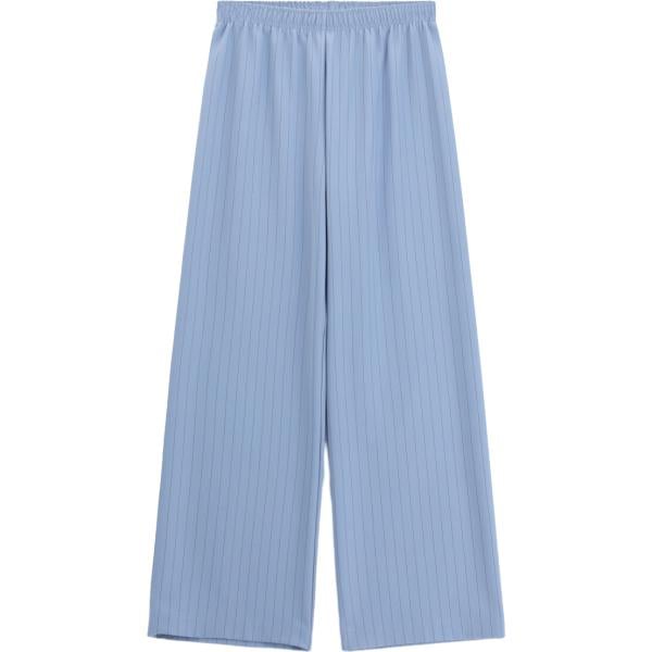 Pantaloni a palazzo da donna in azzurro a righe a vita alta Imperial