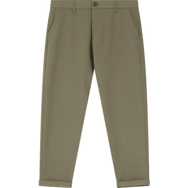 pantaloni chino Imperial verde tinta unita