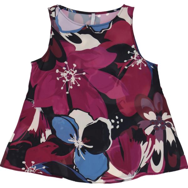 top Imperial blu a fiori