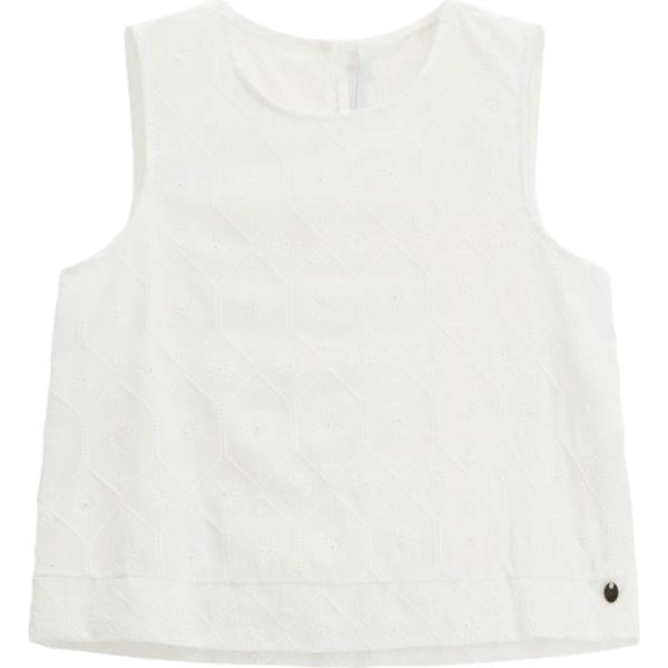 top Imperial bianco geometrica
