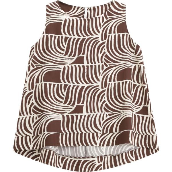 top Imperial multicolore geometrica