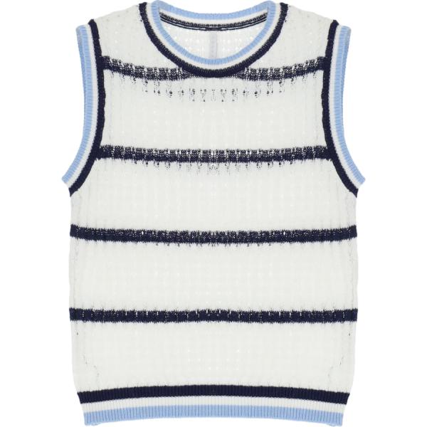 top Imperial bianco a righe