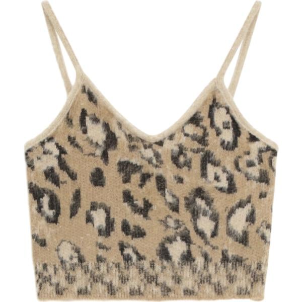 top Imperial marrone con stampe