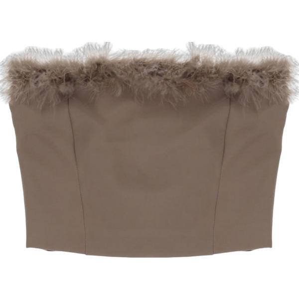 top Imperial marrone tinta unita