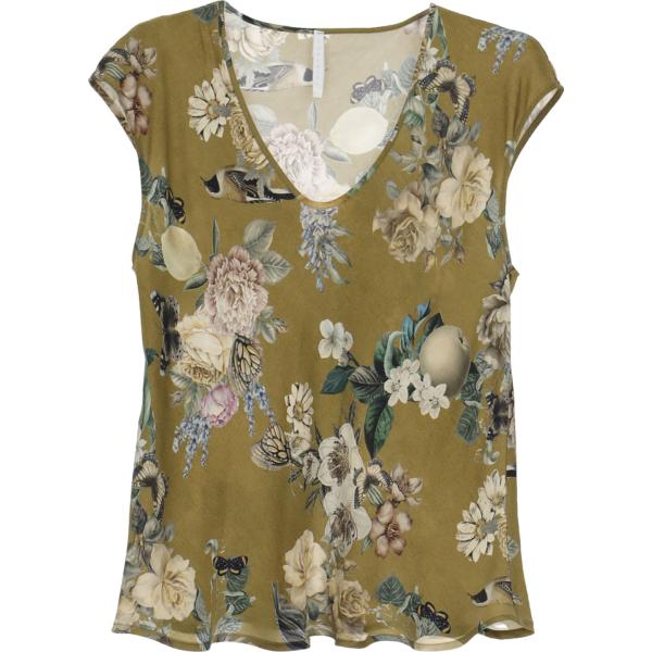 canottiere Imperial marrone a fiori