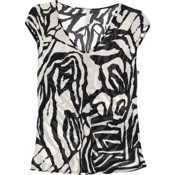 top Imperial multicolore con stampe