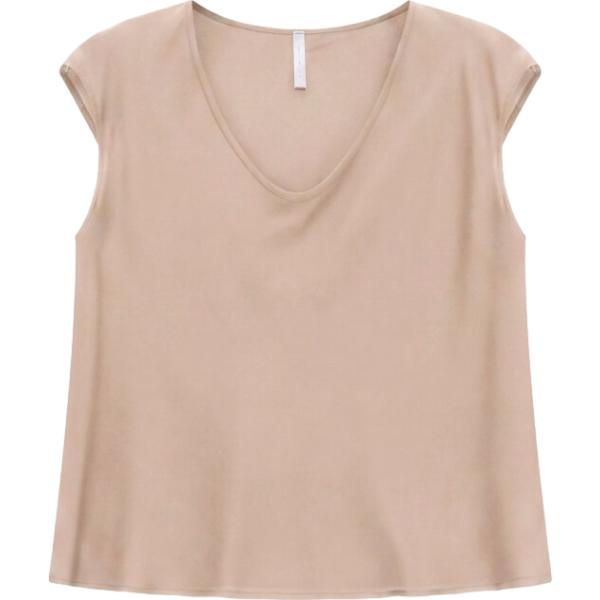 T-shirt da donna collo a v senza maniche Imperial