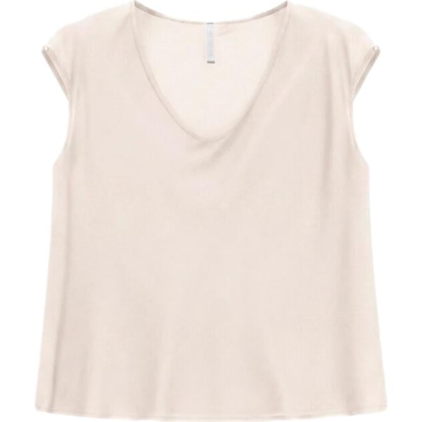 T-shirt da donna collo a v senza maniche Imperial
