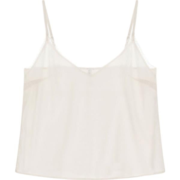 Top da donna in bianco avorio con pizzo con spalline Imperial Imperial