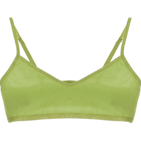 top Imperial verde tinta unita