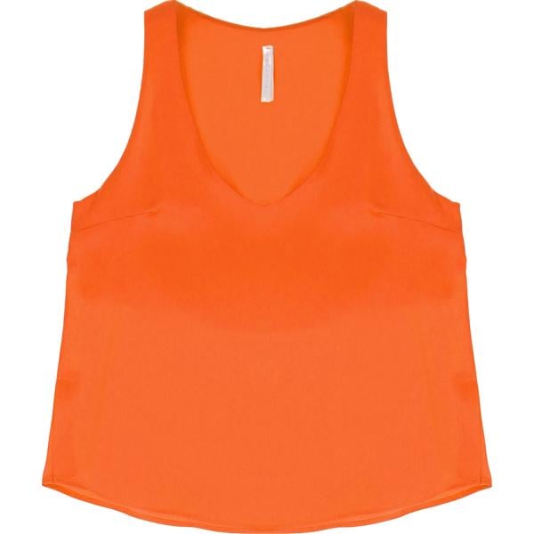top Imperial arancione tinta unita