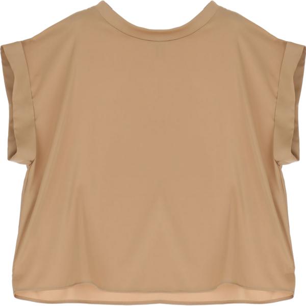 t-shirt Imperial marrone tinta unita