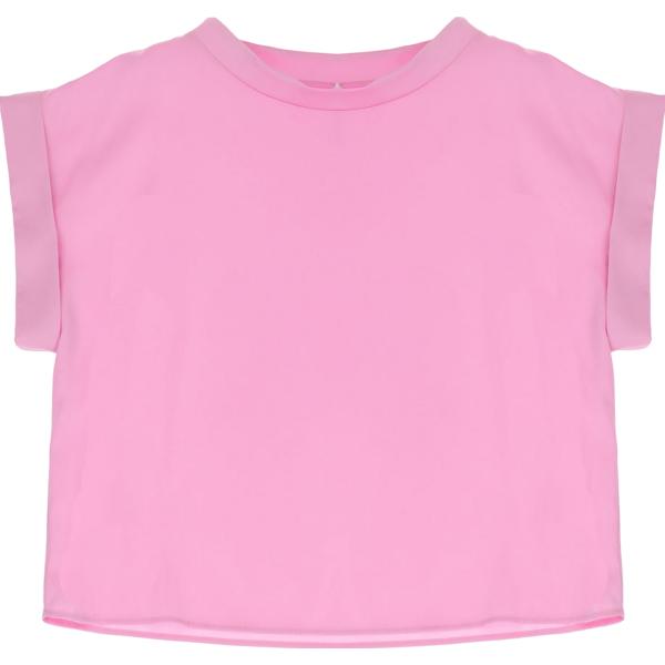t-shirt Imperial rosa tinta unita