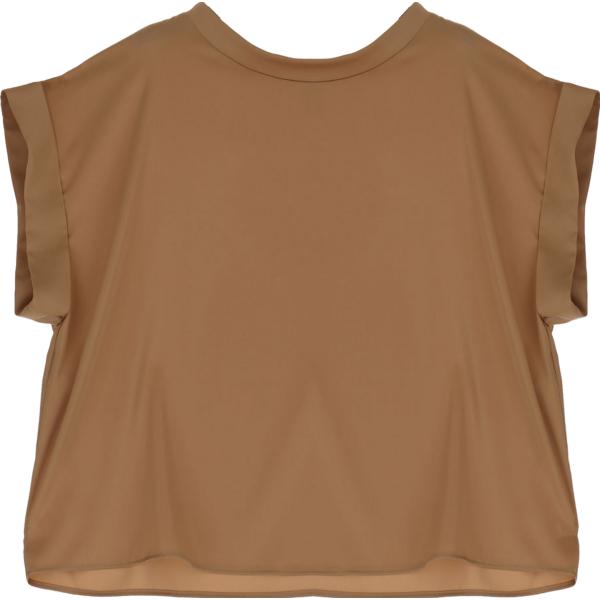 t-shirt Imperial marrone tinta unita
