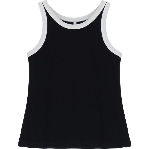 top Imperial nero tinta unita