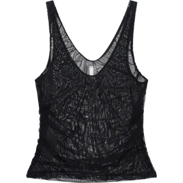 Top da donna in nero pece con spalline Imperial Imperial