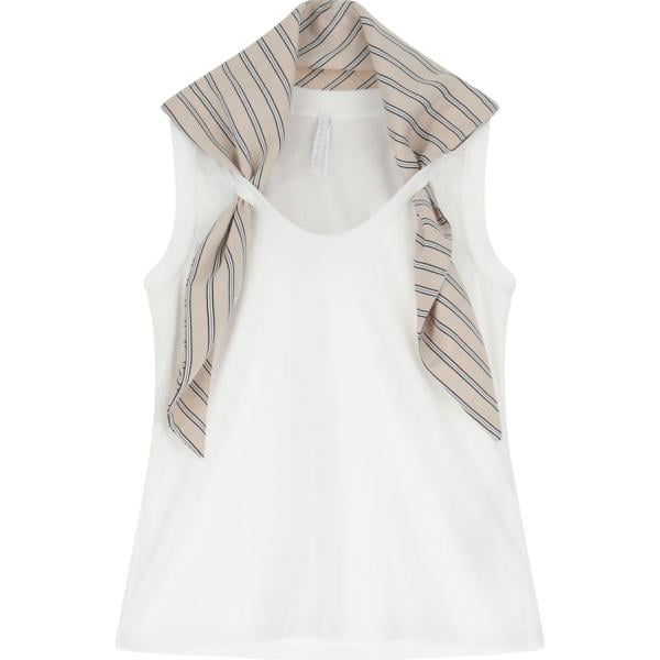 top Imperial bianco a righe