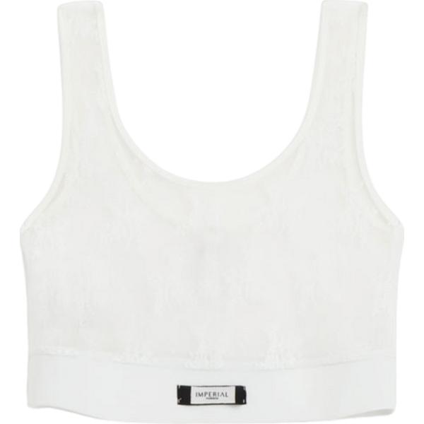 top Imperial bianco a fiori