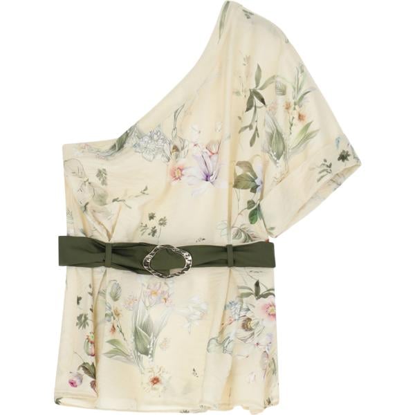 top Imperial bianco con stampe
