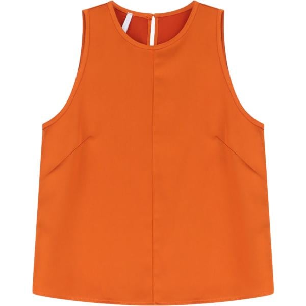 top Imperial arancione tinta unita
