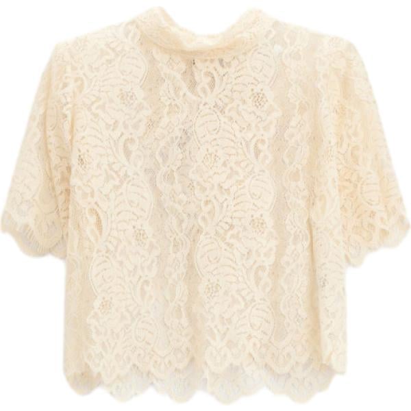 top Imperial marrone con stampe