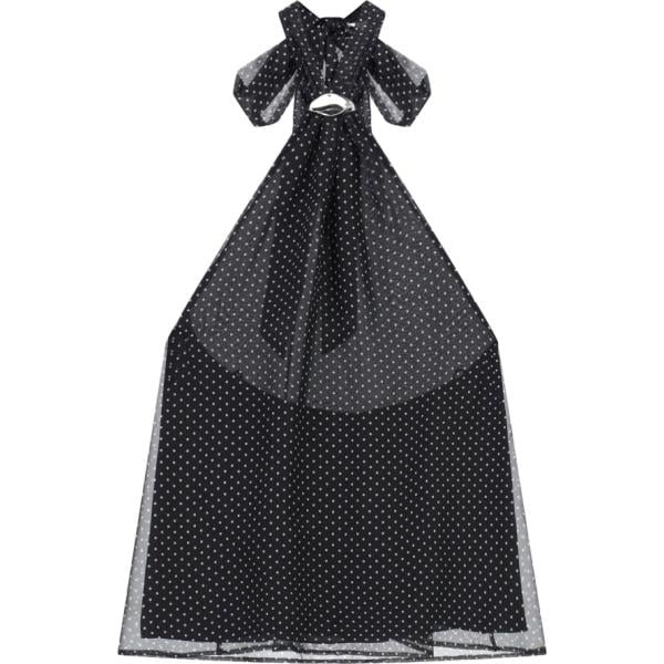 top Imperial nero con stampe