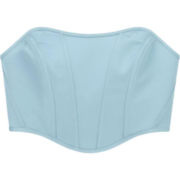 Top da donna in azzurro con scollo Imperial